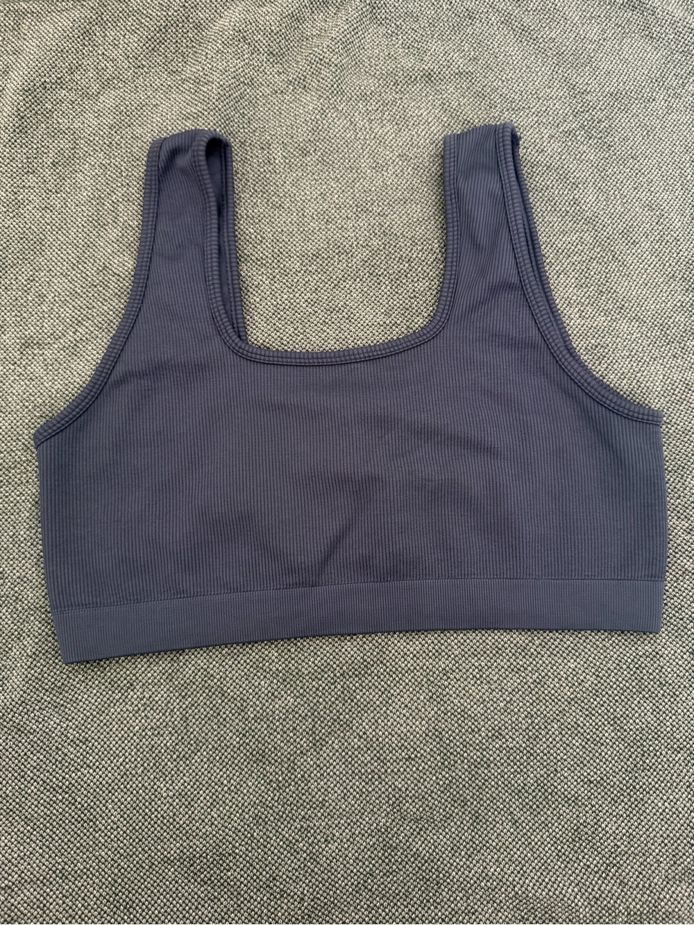 Fabletics Ribbed Scoop Bralette - Navy Blue
